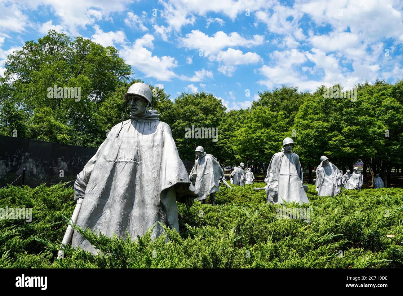 Korean War Veterans Memorial, Washington, DC Banque D'Images