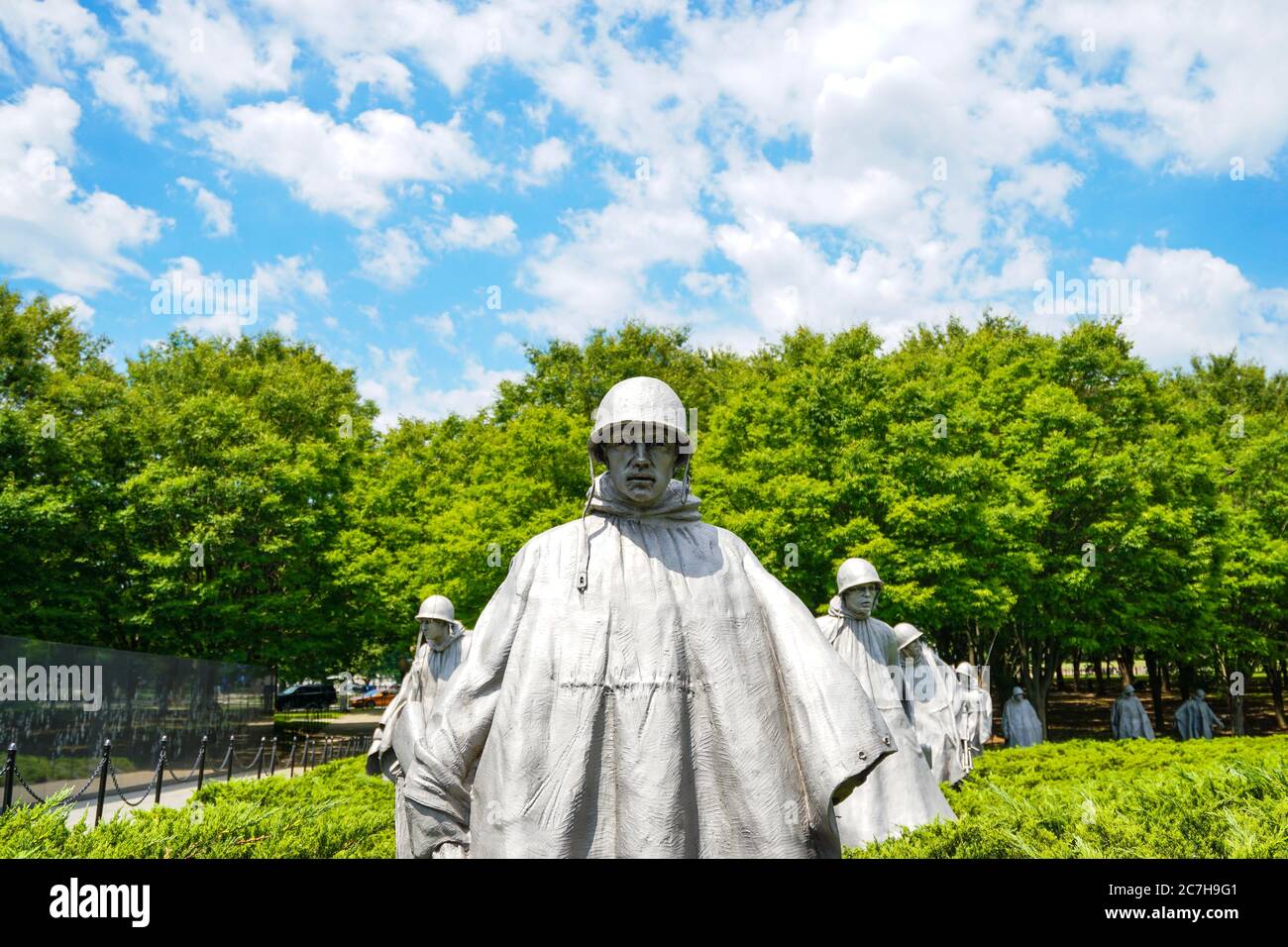Korean War Veterans Memorial, Washington, DC Banque D'Images