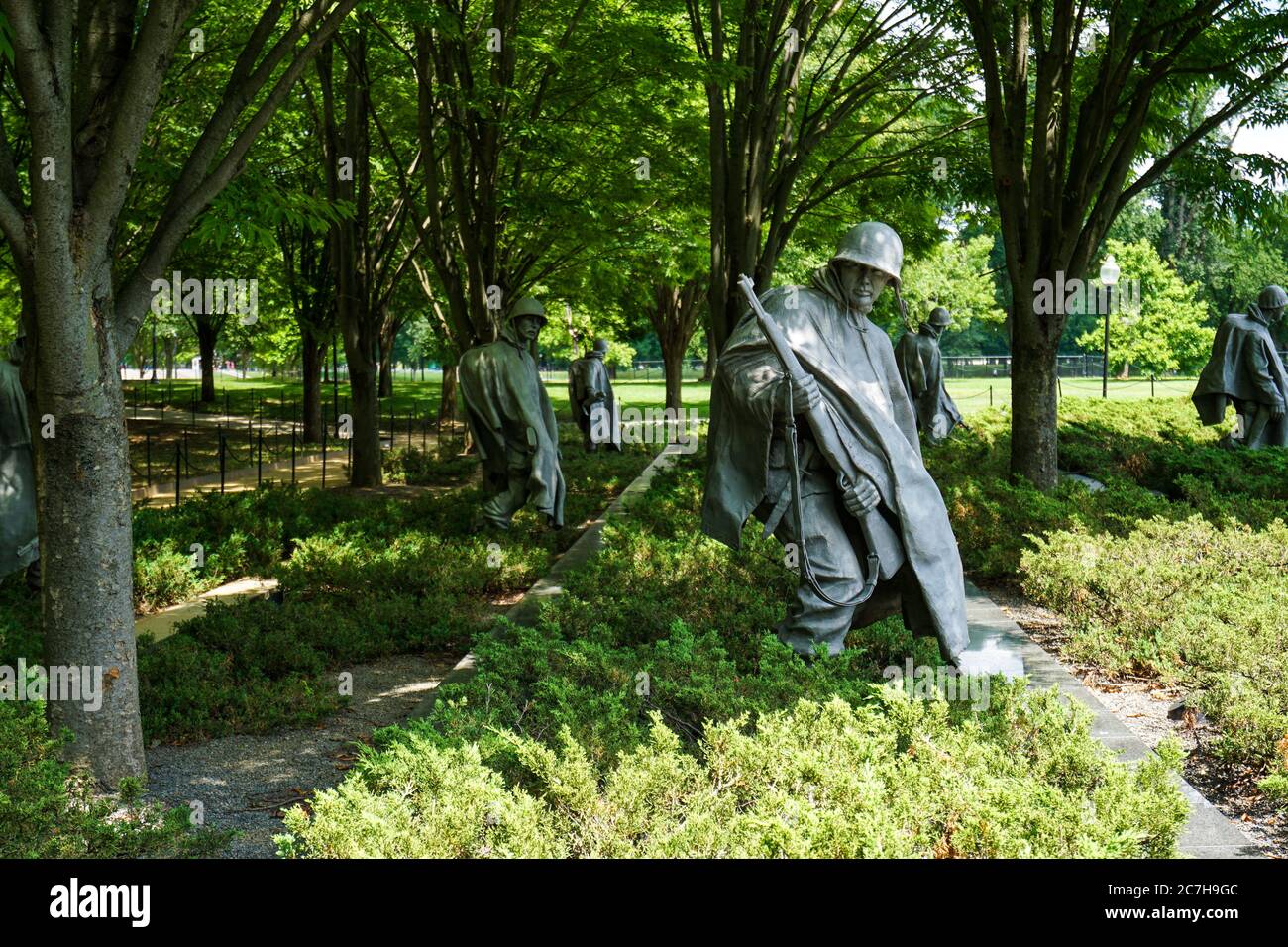 Korean War Veterans Memorial, Washington, DC Banque D'Images