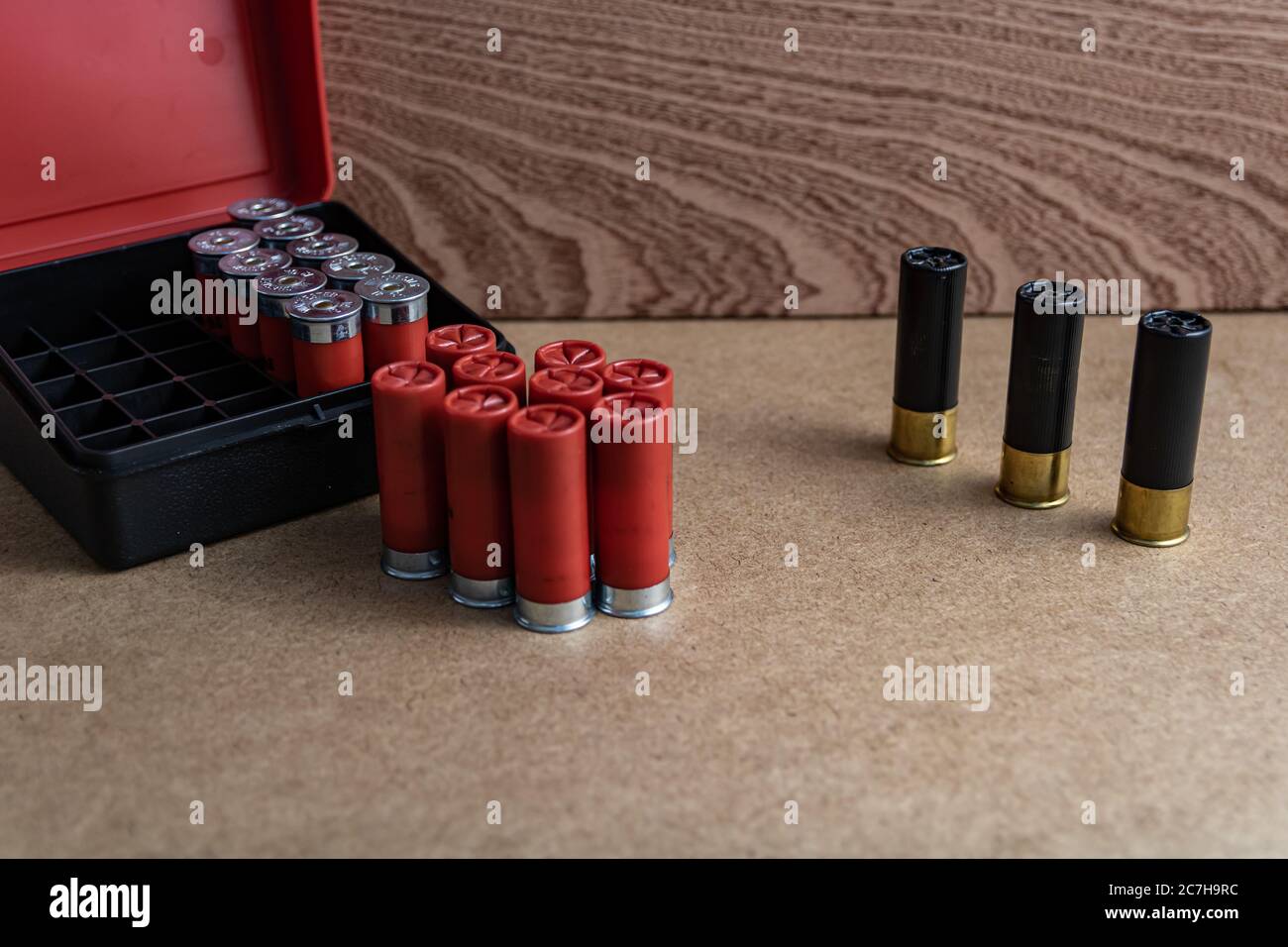 Vieilles munitions pour fusils de chasse Banque de photographies et d