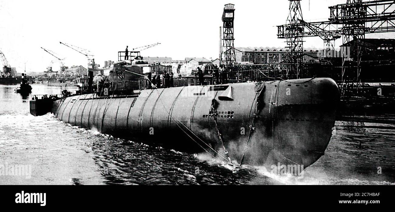Célèbre petit sous-marin allemand nazi appelé U -BOOTCreated avec GIMP Banque D'Images