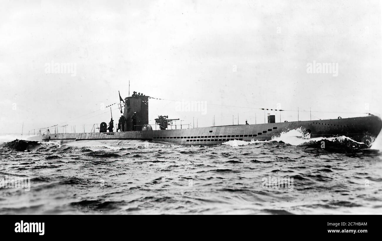 Célèbre petit sous-marin allemand nazi appelé U -BOOT Banque D'Images
