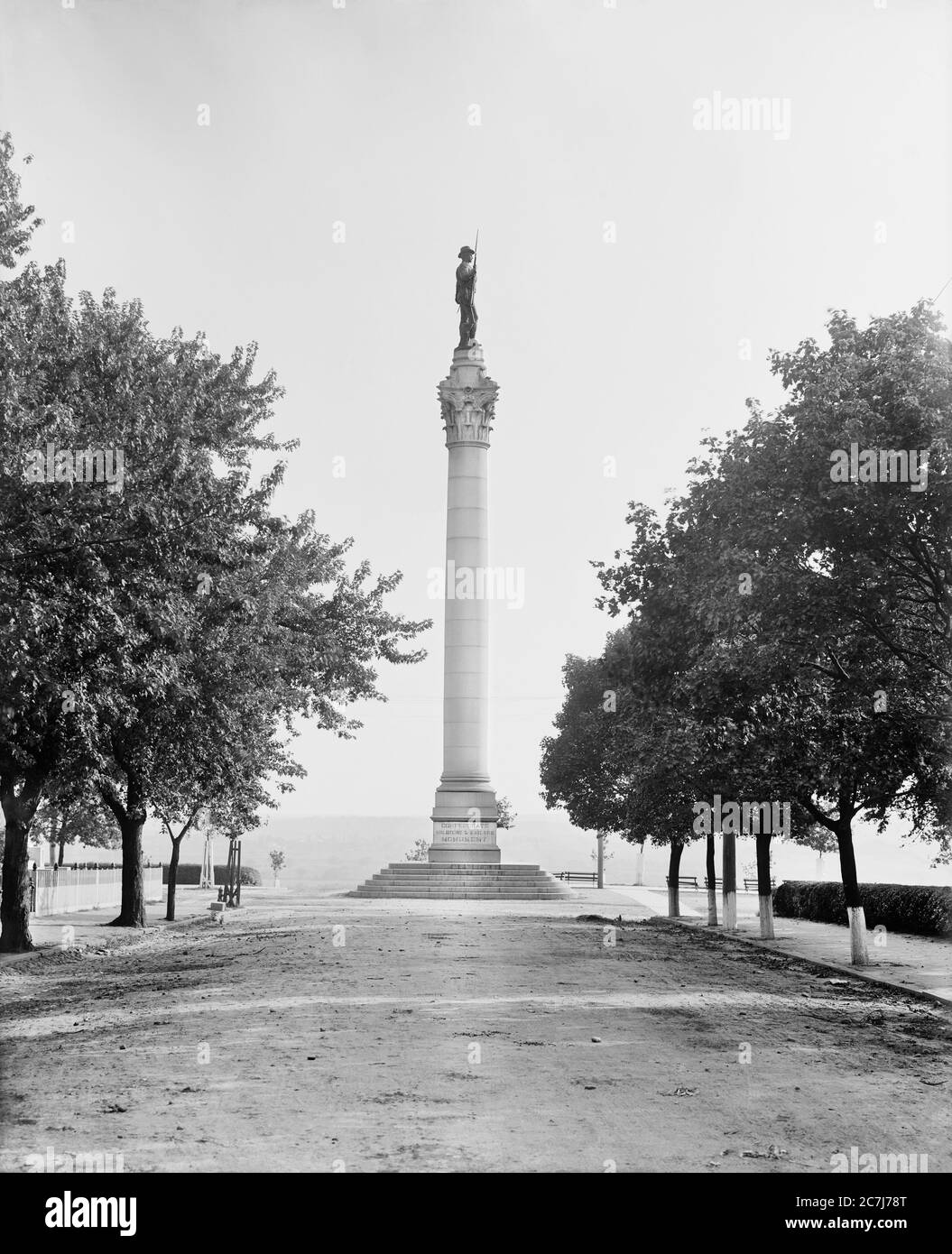 Confederate Soldiers and Martelots' Monument, Libby Hill Park, Richmond, Virginie, États-Unis, Detroit Publishing Company, 1908 Banque D'Images