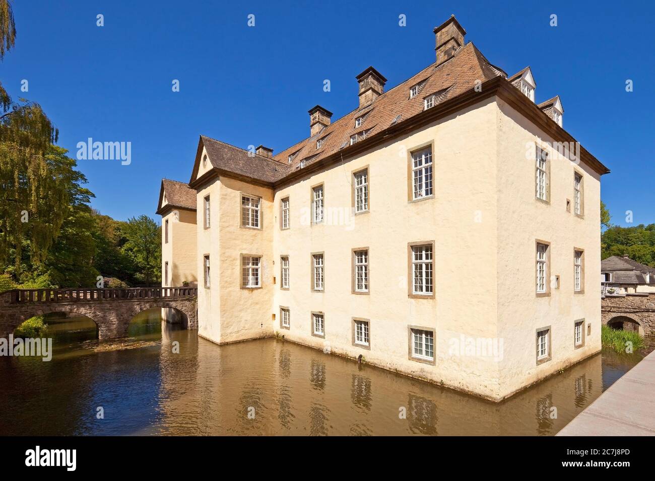 Château de Wocklum, Allemagne, Rhénanie-du-Nord-Westphalie, pays aigre, Balve Banque D'Images