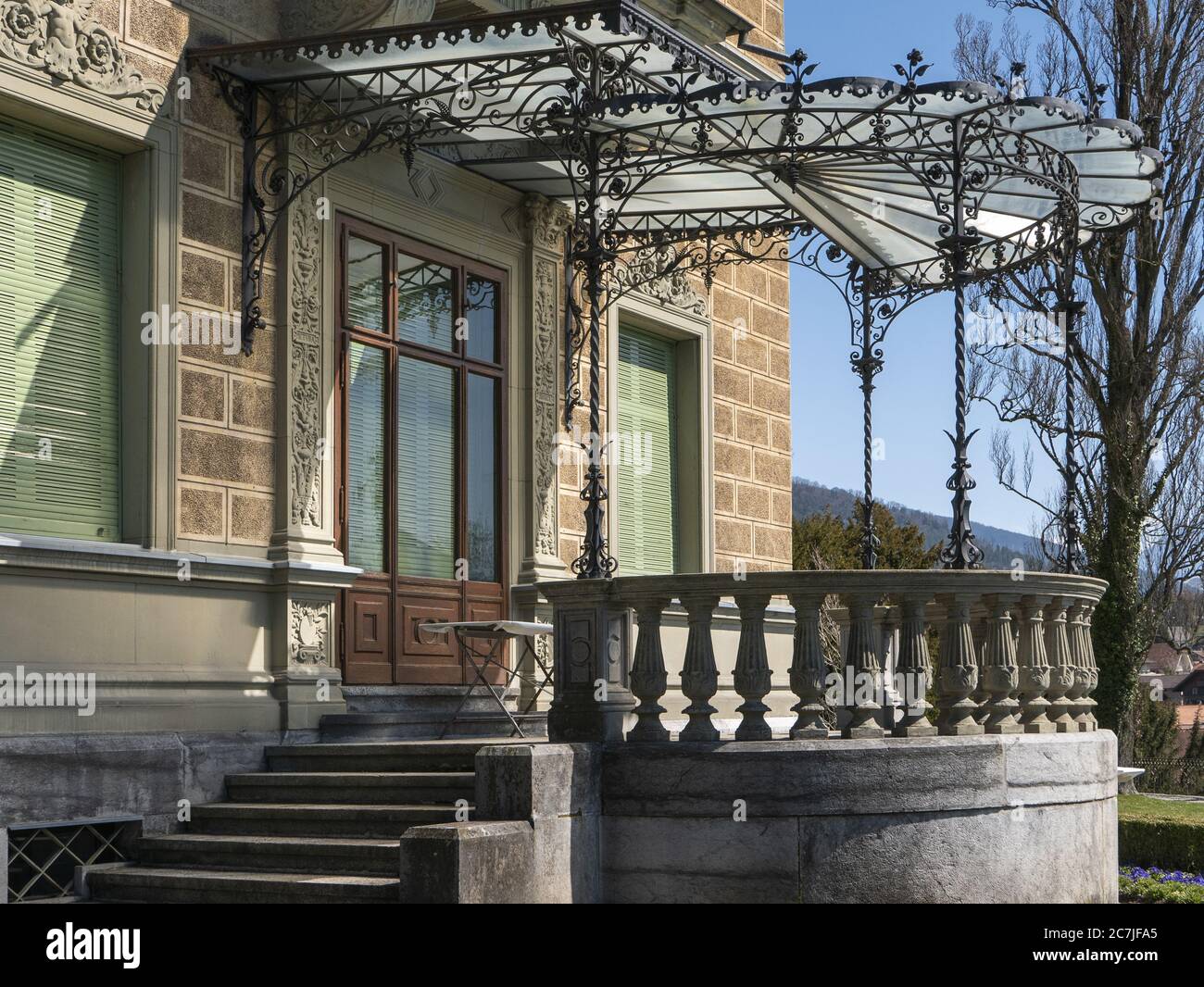 Célèbre musée historique de la Gastronomie en Suisse Schloss Hünegg Hilterfingen Suisse Banque D'Images