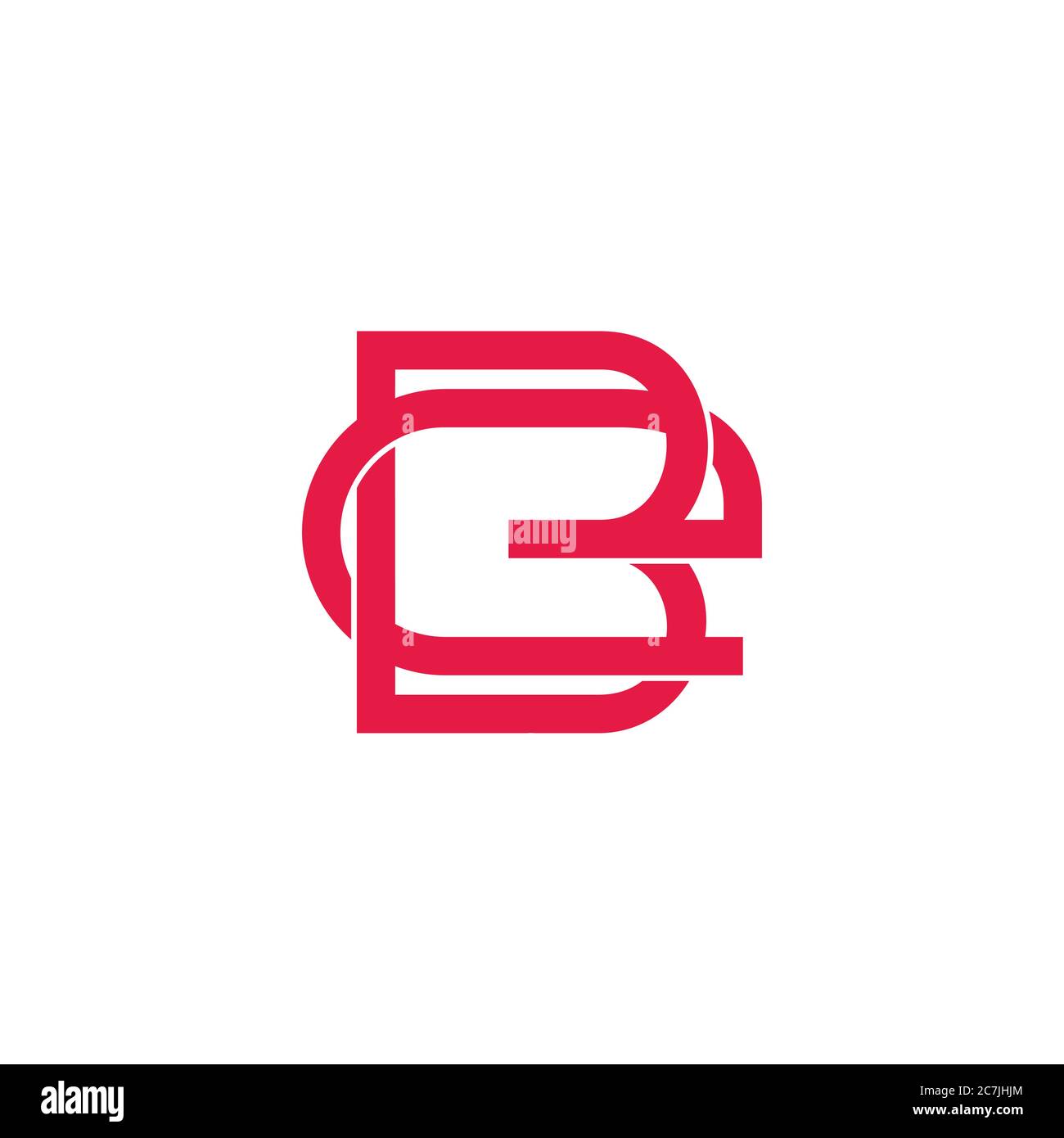 vecteur de lettre être connecté lignes design s'adapte pour le logo de mode Illustration de Vecteur