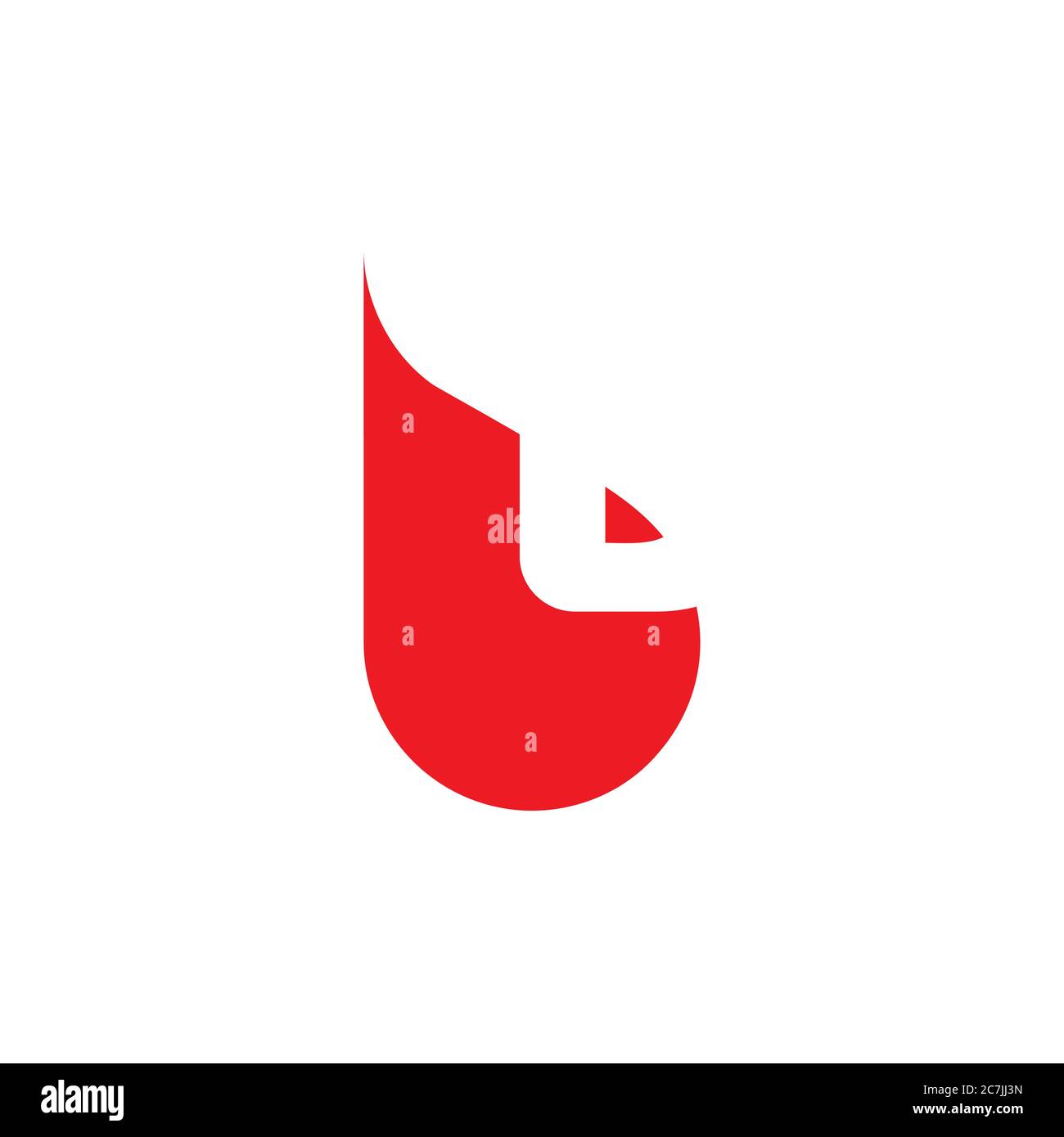 lettre abstraite bl simple géométrique logo vecteur Illustration de Vecteur