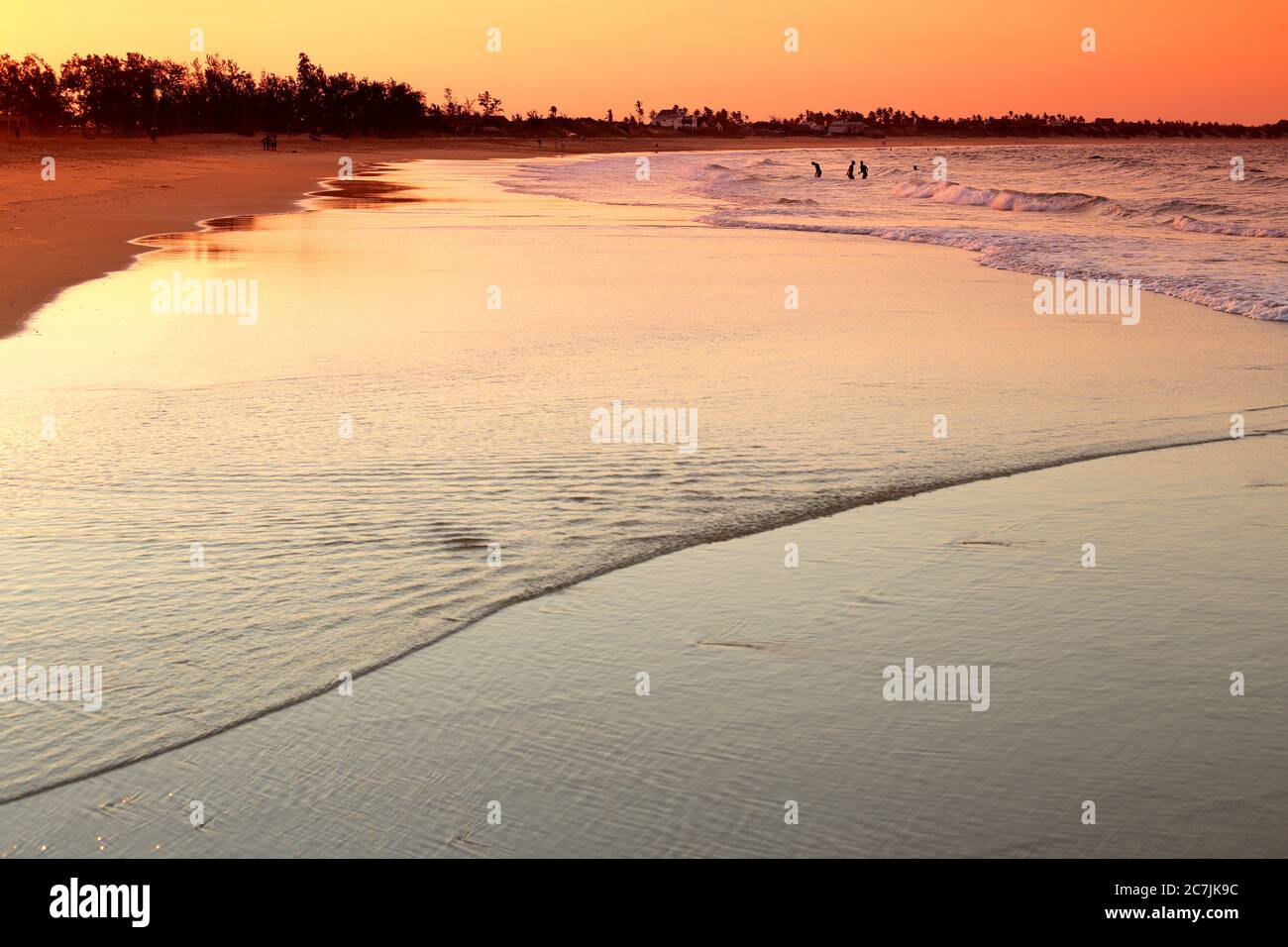 Tofo Beach, Tofo, Inhambane, Mozambique, Afrique Banque D'Images