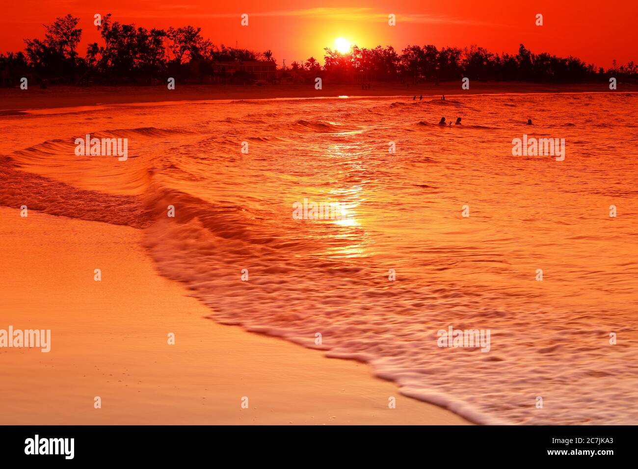 Tofo Beach, Tofo, Inhambane, Mozambique, Afrique Banque D'Images