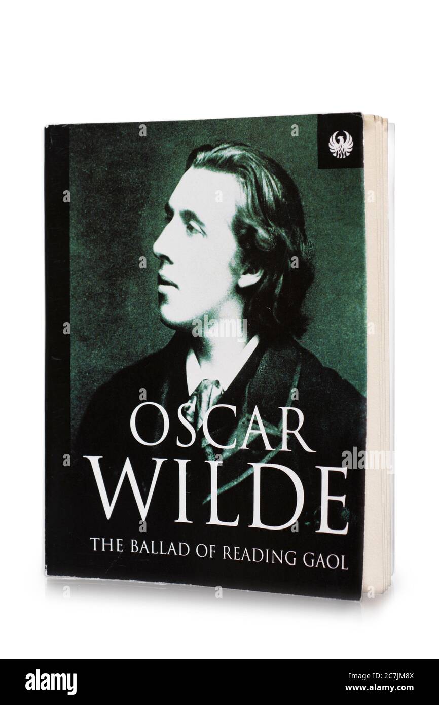 Oscar Wilde, ballade de la prison de lecture, poème, Livre de poche Banque D'Images