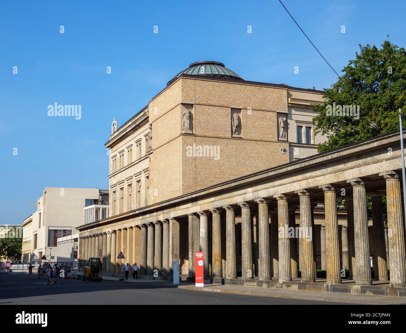 Collonades et Nouveau musée, Museum Island, Berlin, Allemagne Banque D'Images