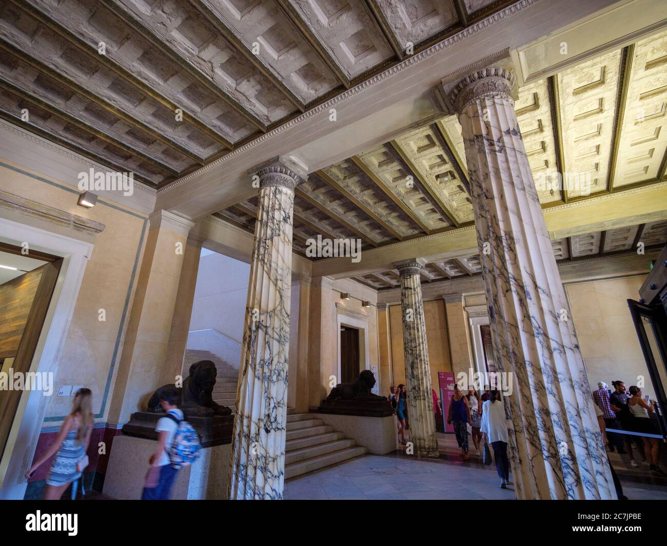 Nouveau musée, intérieur, île aux musées, Berlin, Allemagne Banque D'Images