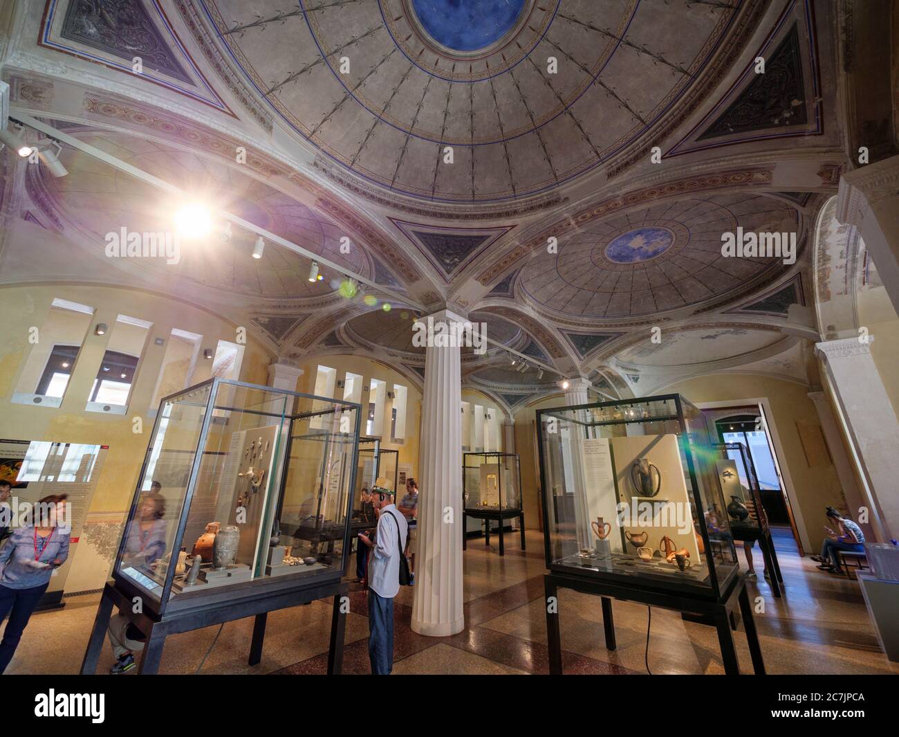 Nouveau musée, intérieur, île aux musées, Berlin, Allemagne Banque D'Images