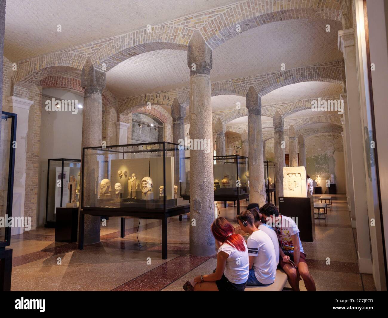 Nouveau musée, intérieur, île aux musées, Berlin, Allemagne Banque D'Images