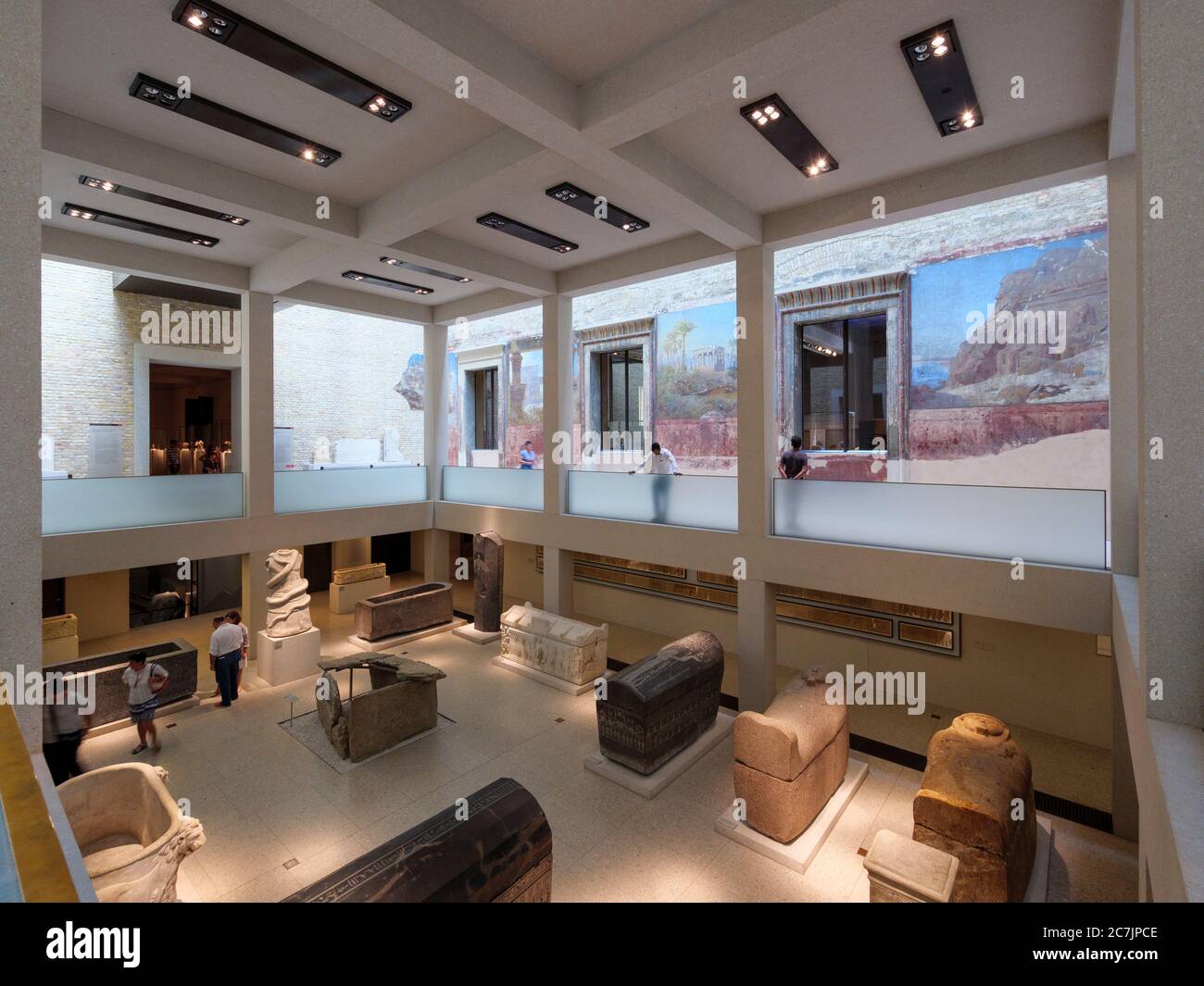 Nouveau musée, intérieur, île aux musées, Berlin, Allemagne Banque D'Images