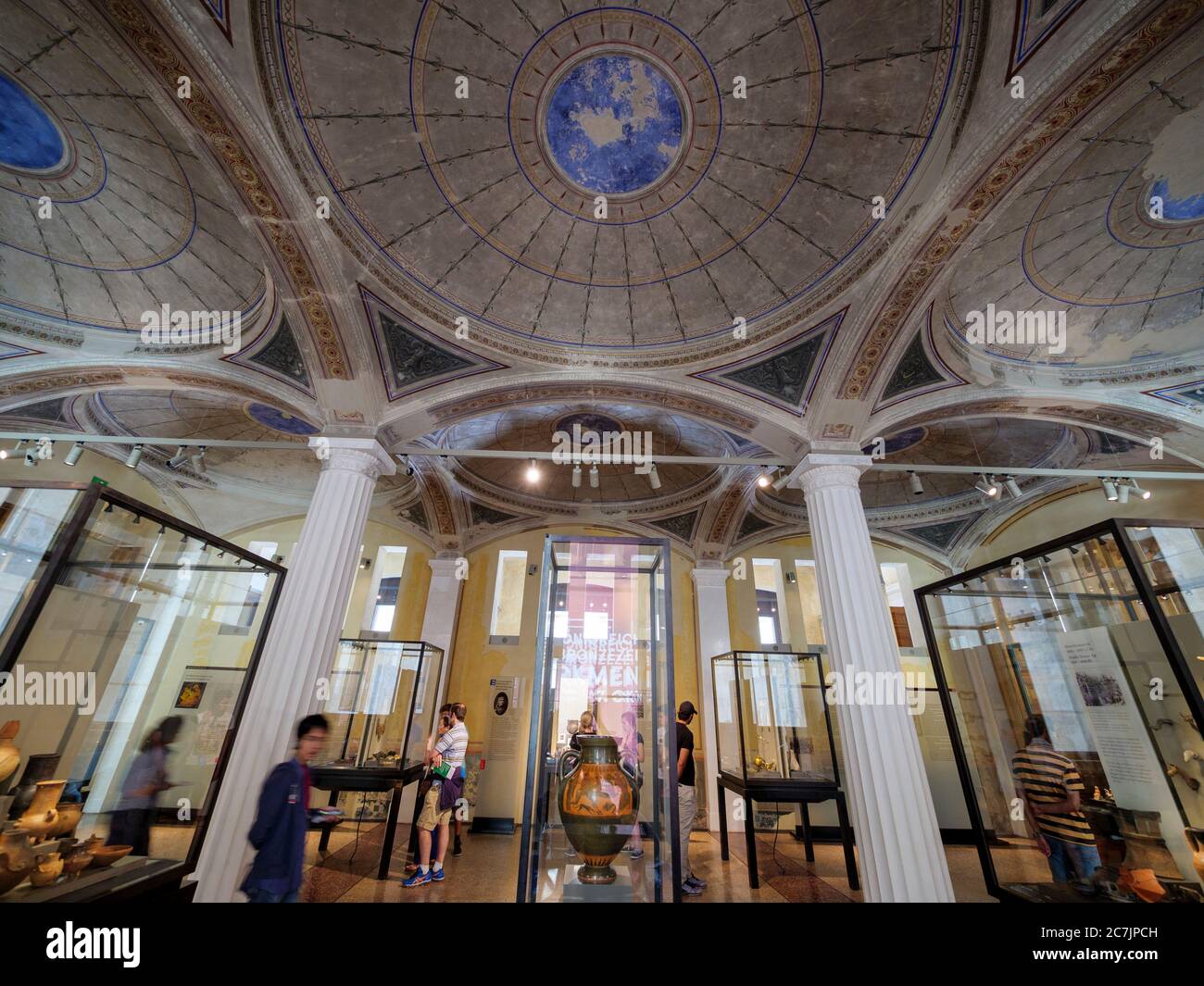 Nouveau musée, intérieur, île aux musées, Berlin, Allemagne Banque D'Images