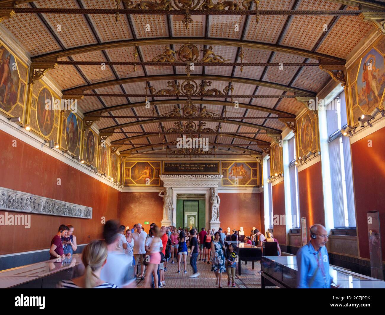 Nouveau musée, intérieur, île aux musées, Berlin, Allemagne Banque D'Images