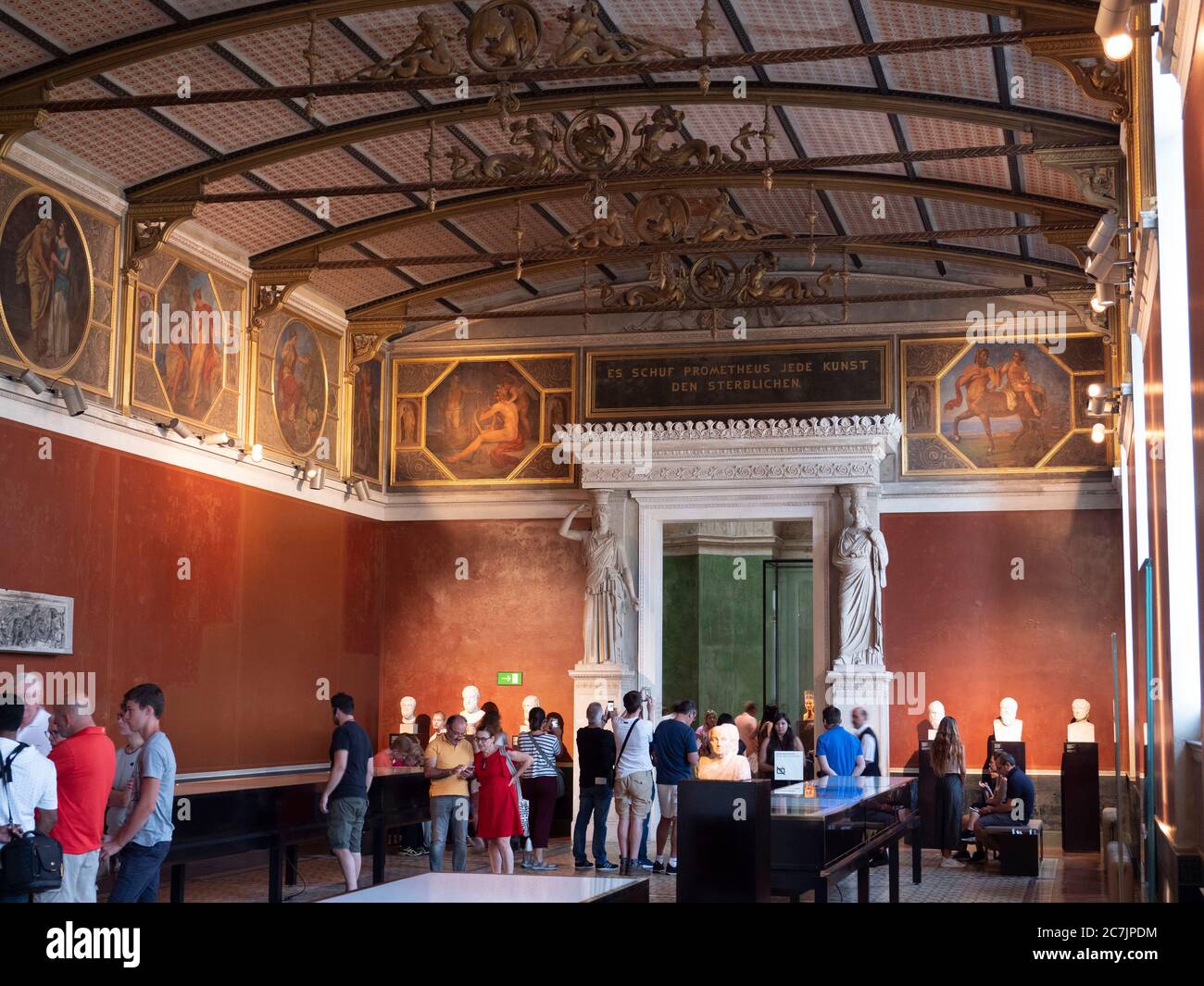 Nouveau musée, intérieur, île aux musées, Berlin, Allemagne Banque D'Images