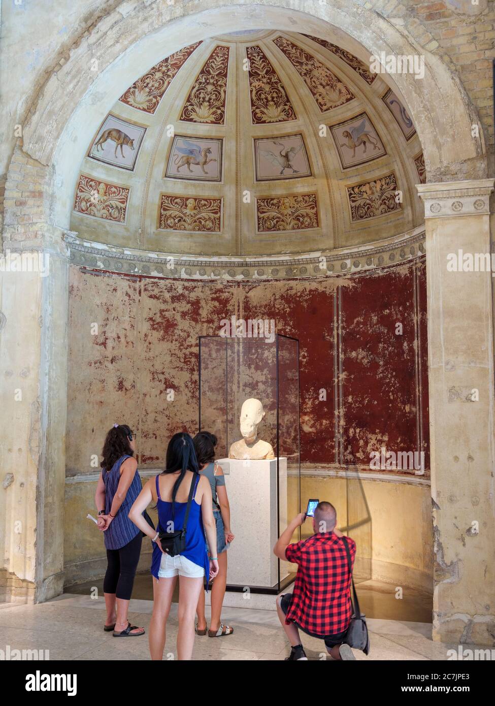 Nouveau musée, intérieur, île aux musées, Berlin, Allemagne Banque D'Images