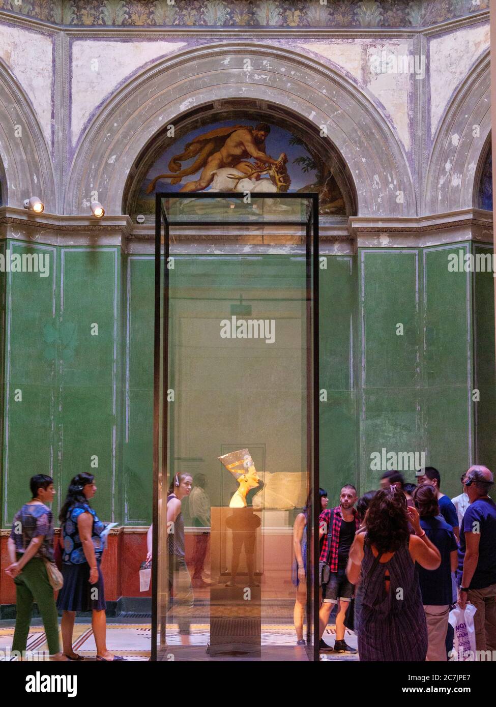 Nouveau musée, intérieur, Nefertiti, Île des Musées, Berlin, Allemagne Banque D'Images