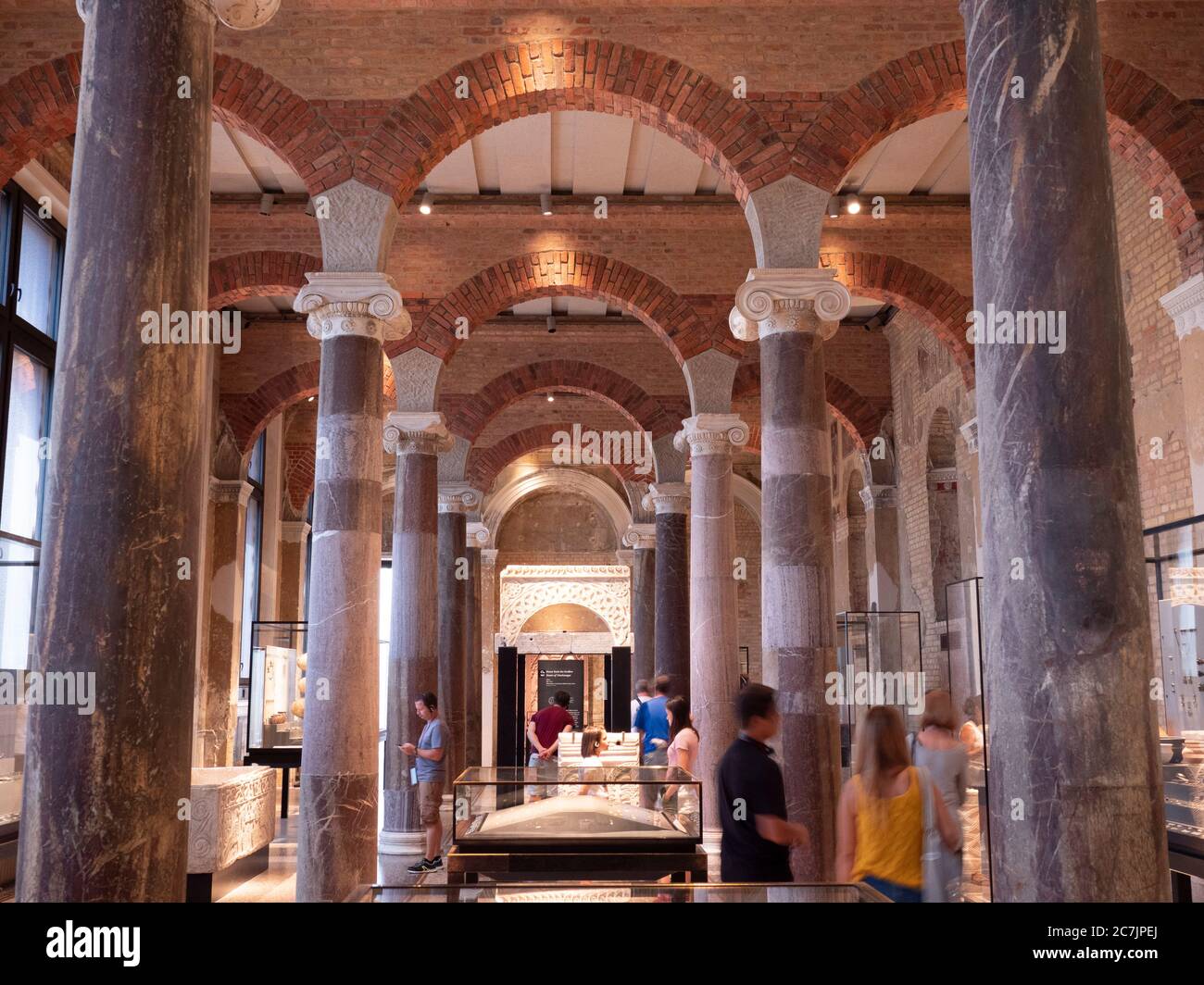 Nouveau musée, intérieur, île aux musées, Berlin, Allemagne Banque D'Images