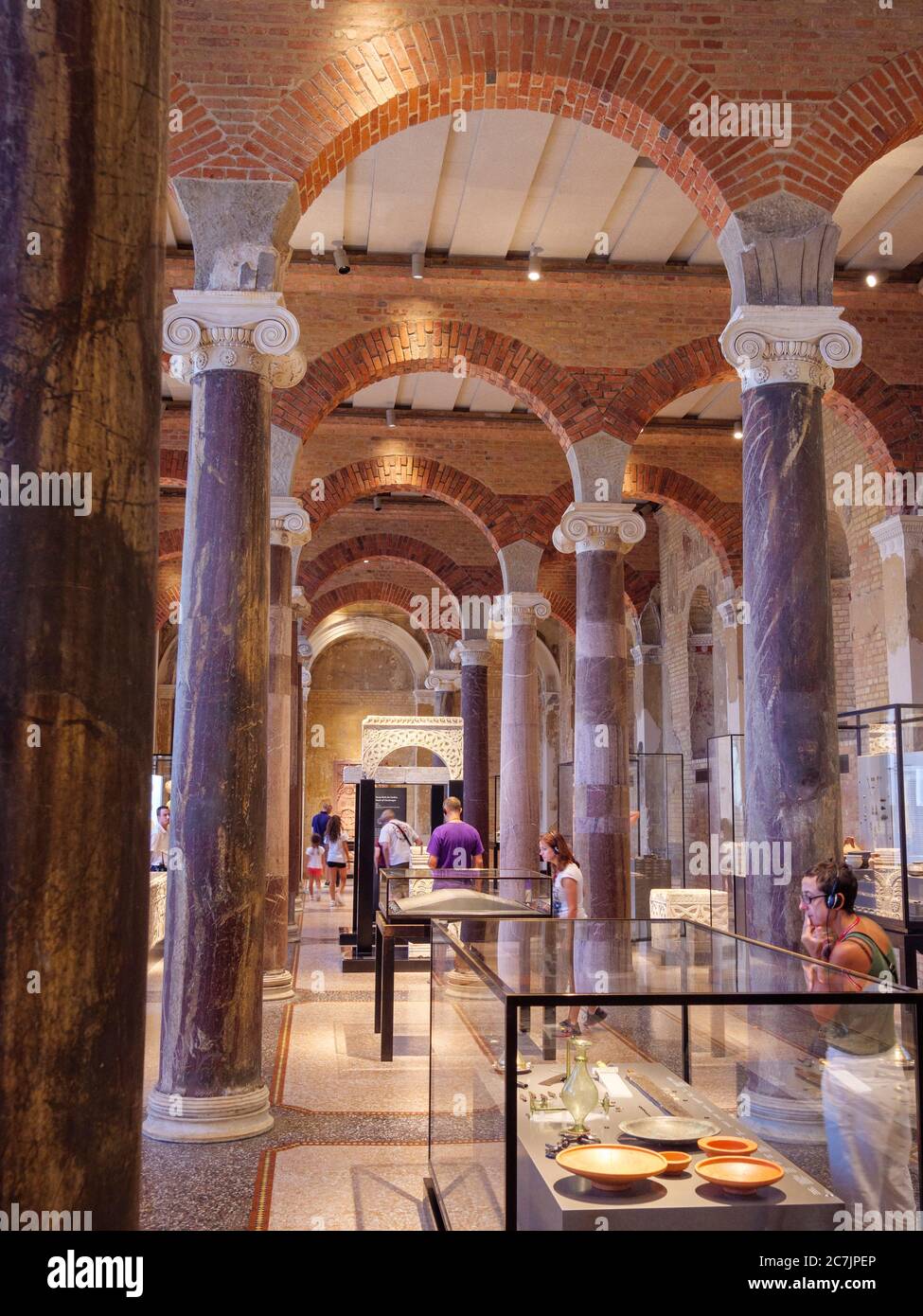 Nouveau musée, intérieur, île aux musées, Berlin, Allemagne Banque D'Images