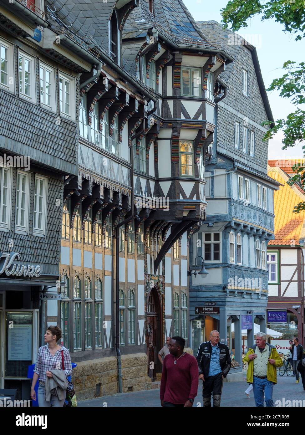 Vieille ville de Goslar, patrimoine mondial de l'UNESCO, Basse-Saxe, Allemagne Banque D'Images