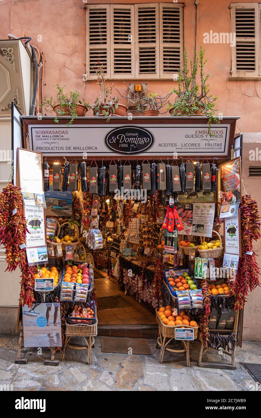 Épicerie fine, vieille ville, Palma de Majorque, île de Majorque, Banque D'Images