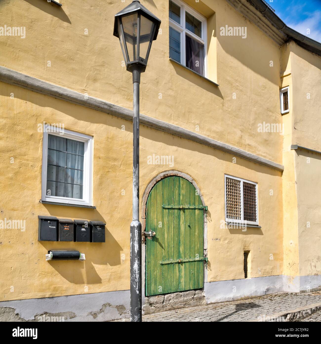 Vieille ville, façade de maison, architecture, Harburg, Swabia, Bavière, Allemagne Banque D'Images