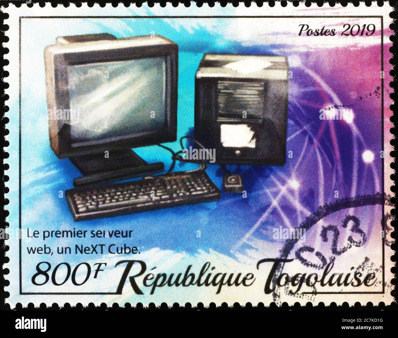 Le premier SERVEUR WEB a célébré sur le timbre-poste Photo Stock - Alamy