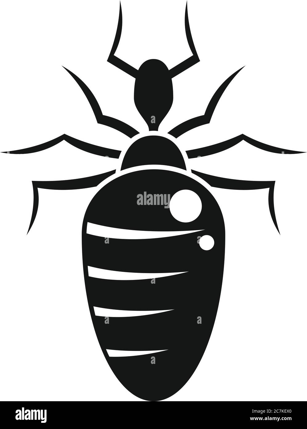 Icône insecte nature. Illustration simple de l'insecte nature bug vecteur icône pour la conception de Web isolé sur fond blanc Illustration de Vecteur