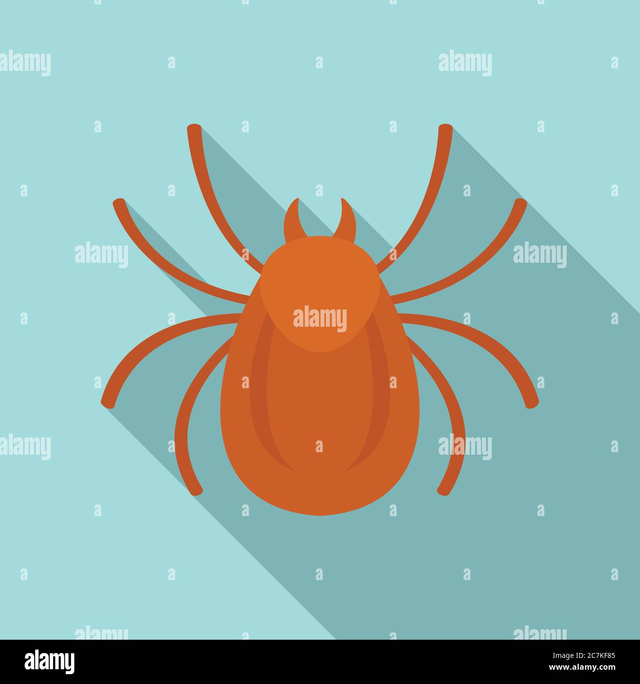 Icône de bogue de forêt. Illustration plate de l'icône de vecteur de bogue de forêt pour la conception de sites Web Illustration de Vecteur