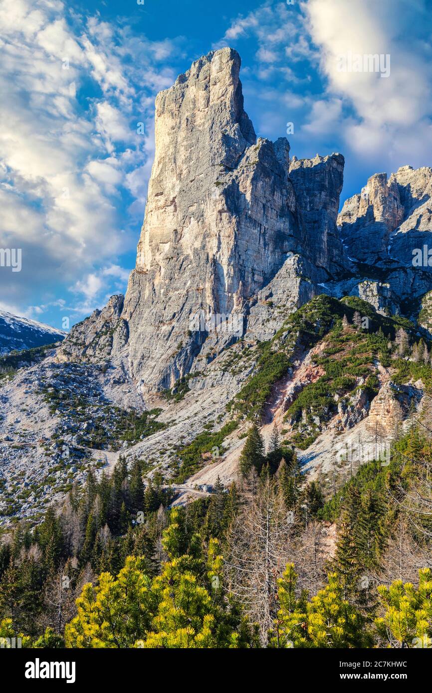 Torre Venezia, groupe Civetta, Dolomites, Taibon Agordino, Belluno, Vénétie, Italie Banque D'Images