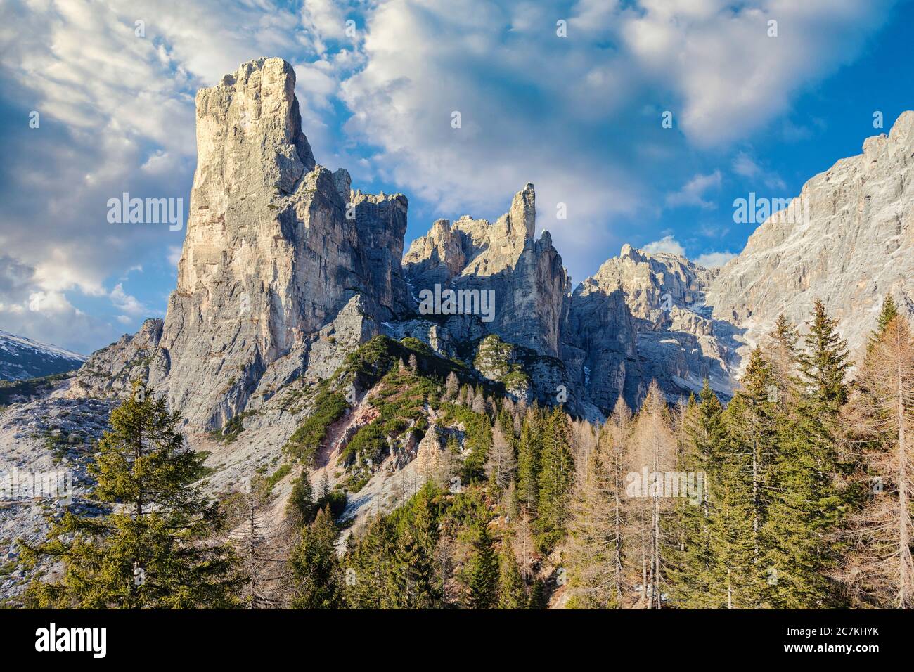 Torre Venezia, groupe Civetta, Dolomites, Taibon Agordino, Belluno, Vénétie, Italie Banque D'Images