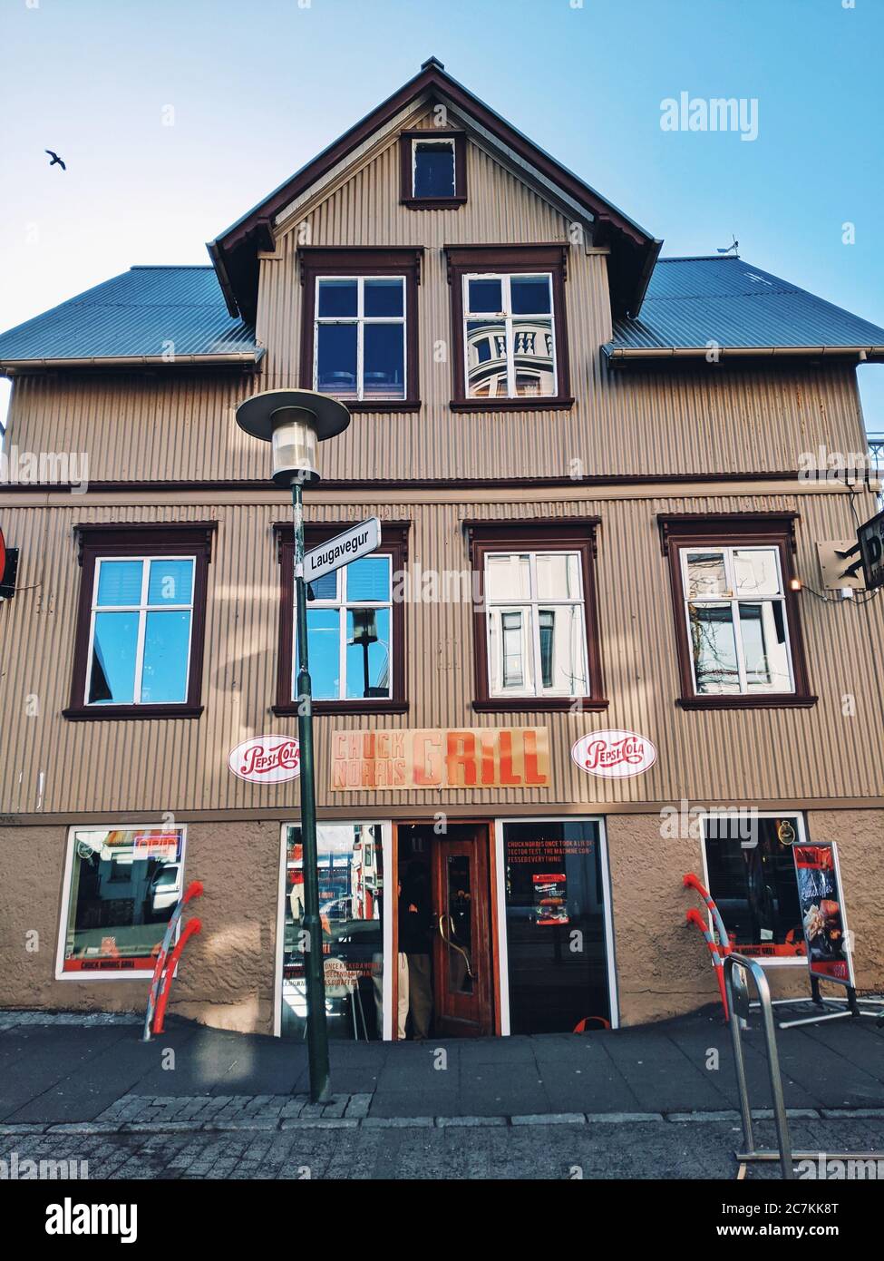 Chuck Norris Grill à Reykjavik Photo Stock - Alamy