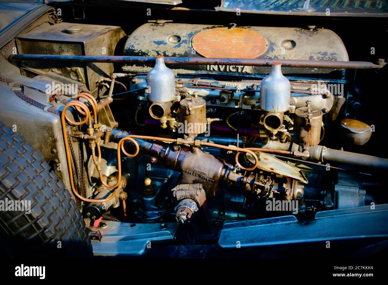 Moteur Invicta de type S. Banque D'Images