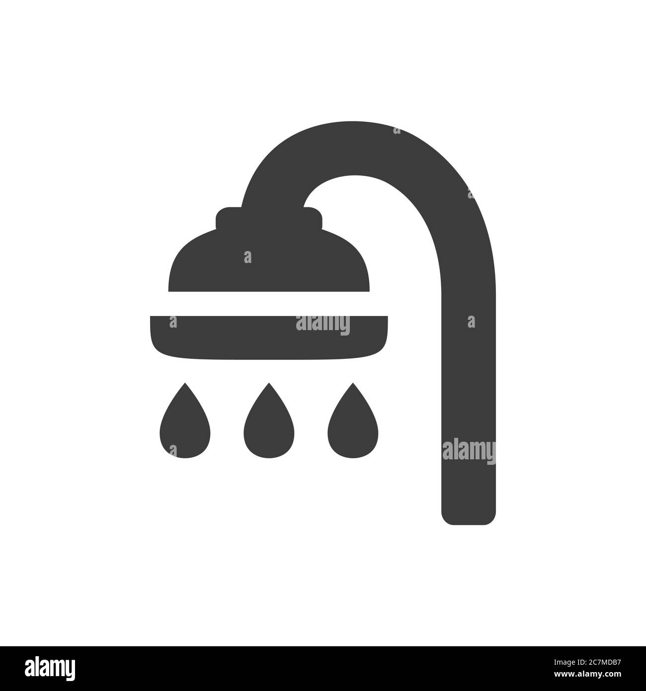 Icône de douche Banque D'Images