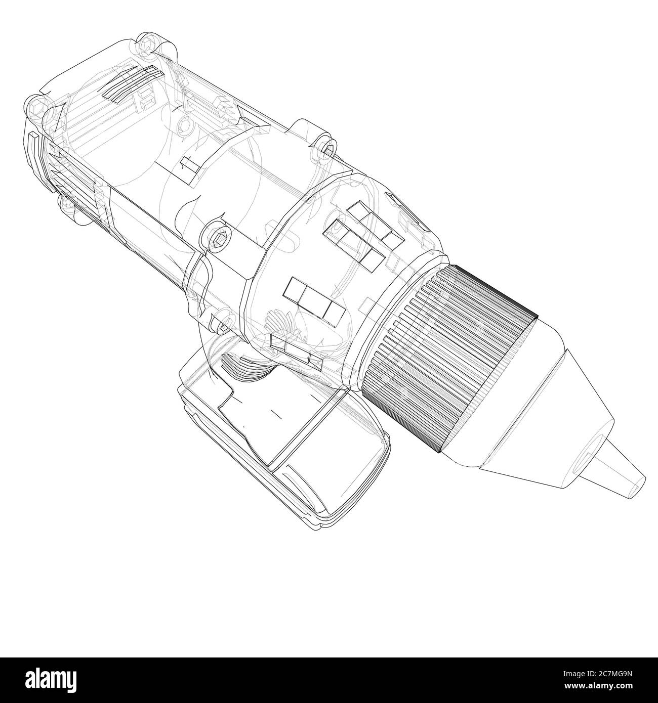Tournevis électrique sans fil Banque D'Images
