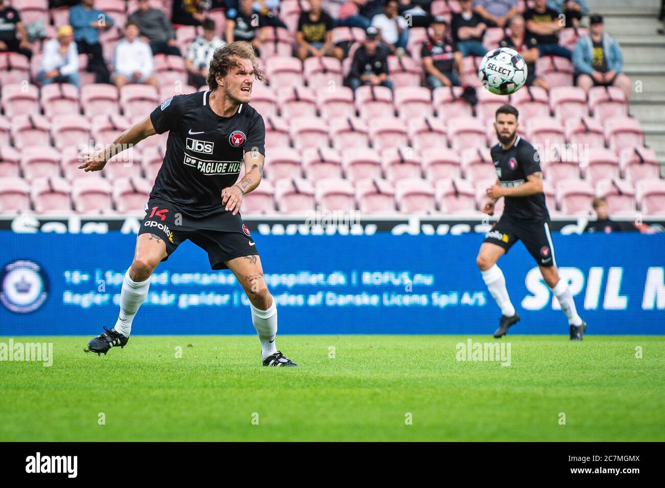 Herning, Danemark. 17 juillet 2020. Alexander Scholz (14) du FC Midtjylland vu pendant le match 3F Superliga entre le FC Midtjylland et le FC Nordsjaelland au MCH Arena de Herning. (Crédit photo : Gonzales photo/Alamy Live News Banque D'Images