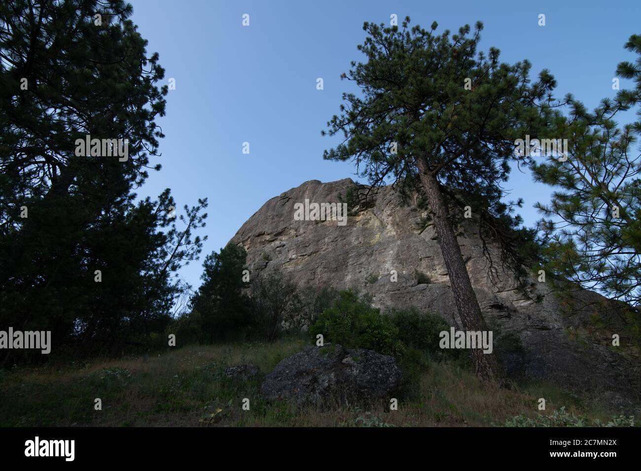 Aire de conservation du ruisseau Iller, Rocks of Sharon, Spokane, WA Banque D'Images