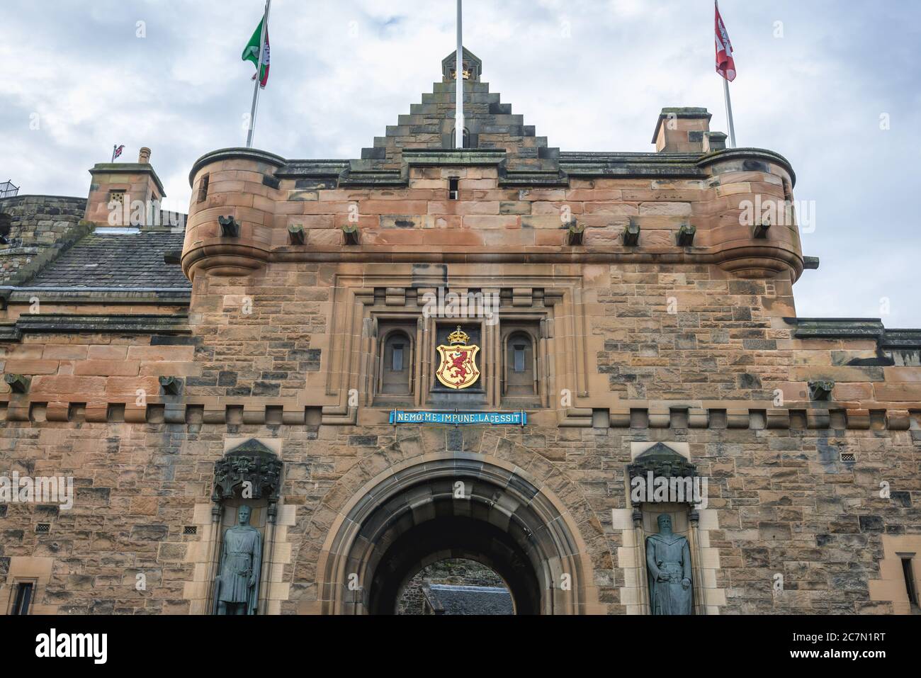 Gatehouse of Castle à Édimbourg, capitale de l'Écosse, partie du Royaume-Uni Banque D'Images