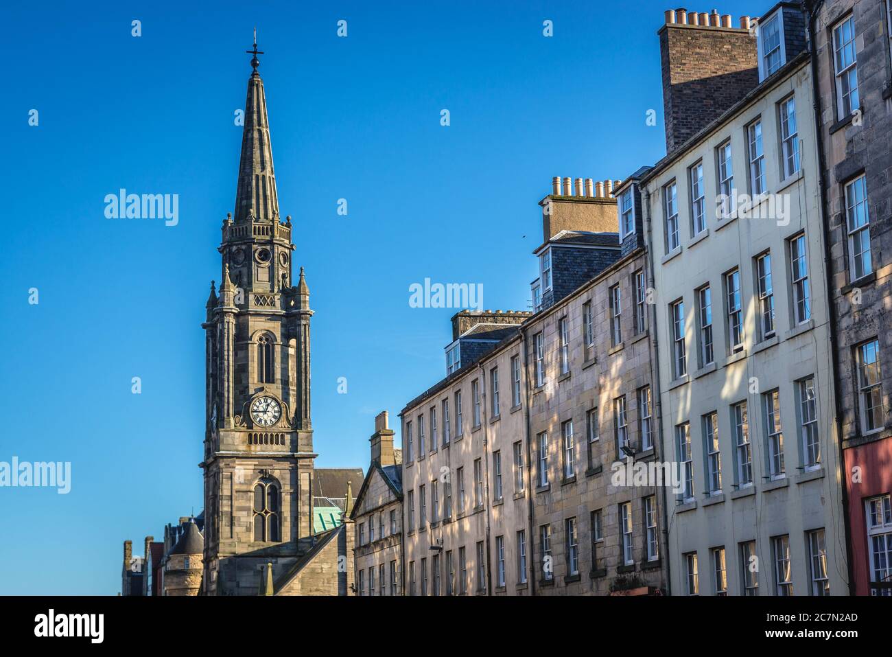 Tron Kirk ancienne église paroissiale principale sur Royal Mile à Édimbourg, la capitale de l'Écosse, une partie du Royaume-Uni Banque D'Images