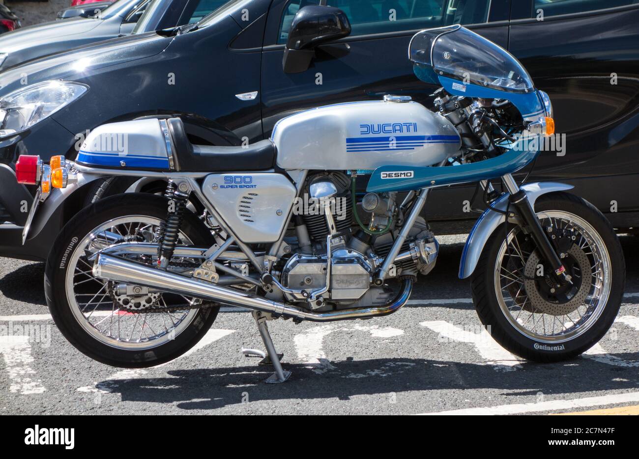 Ducati Desmo 900cc Super Sport moto classique italienne Banque D'Images