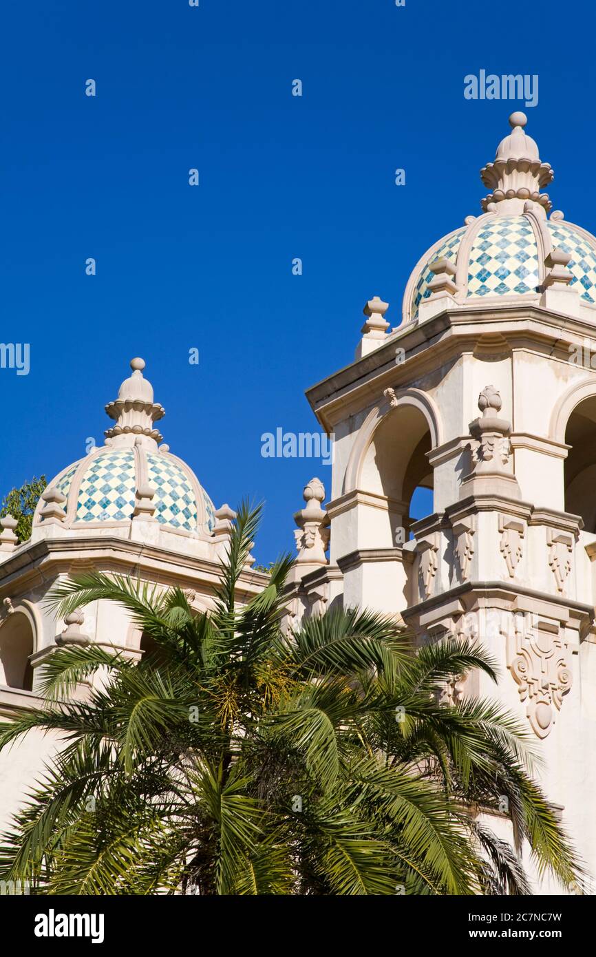 Dômes de Casa del Prado à Balboa Park, San Diego, Californie, Etats-Unis Banque D'Images