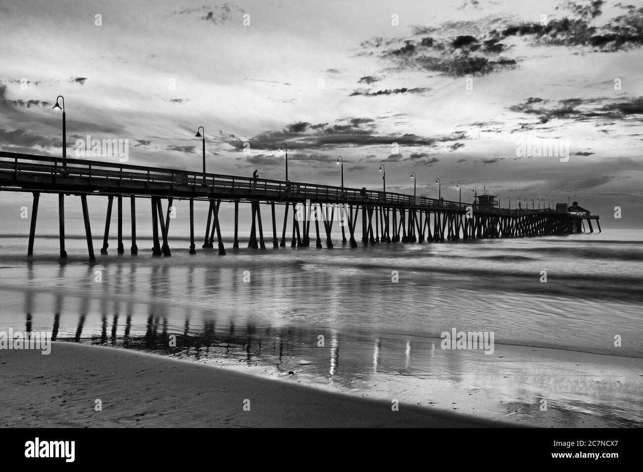 Imperial Beach Pier, San Diego, California, USA Banque D'Images