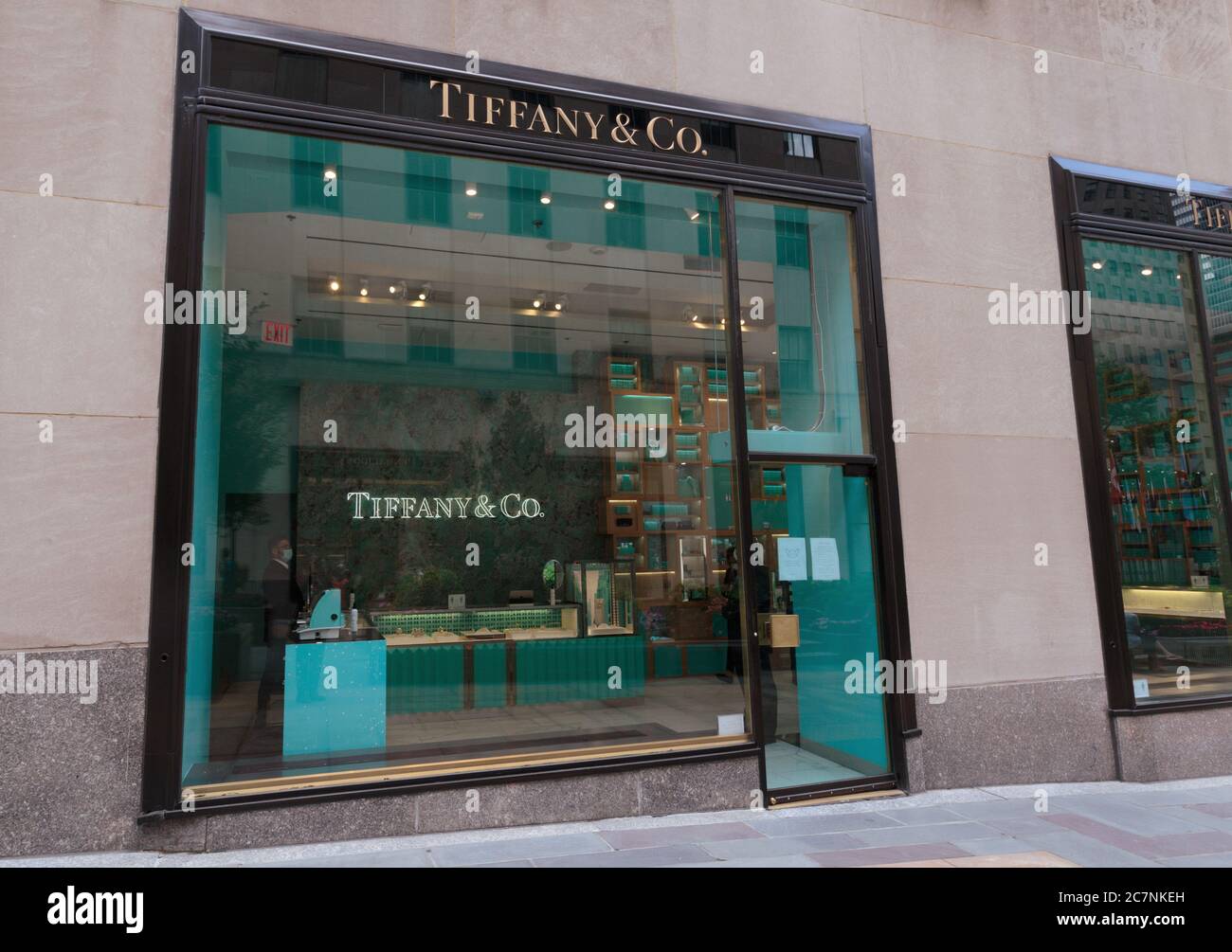 le tiffany & co store dans le rockefeller center ou le centre de manhattan Banque D'Images