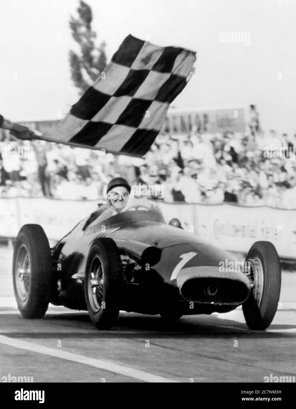 Juan Manuel Fangio, pilote de voiture de course argentin Banque D'Images