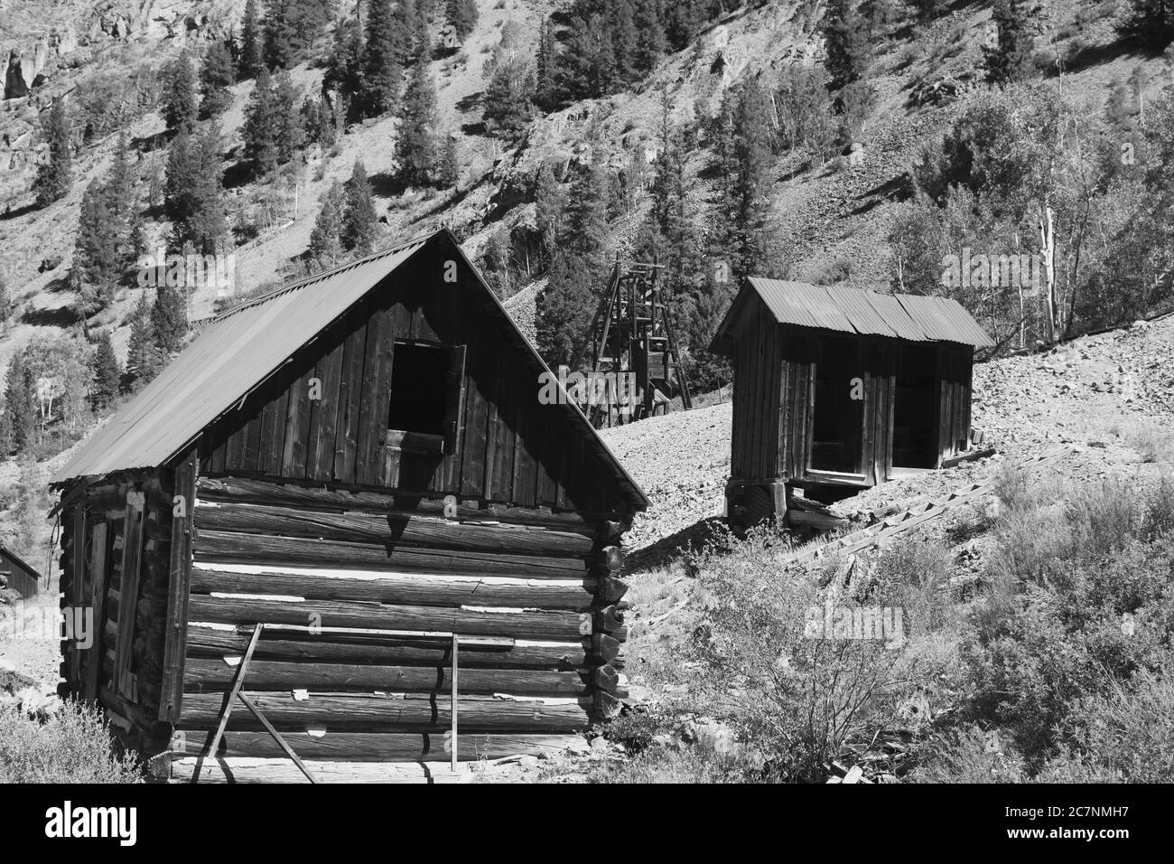 Ute Ulay Mine Lake City Colorado. Ouverte en 1876, la mine a cessé toutes ses activités au milieu des années 1960. Banque D'Images