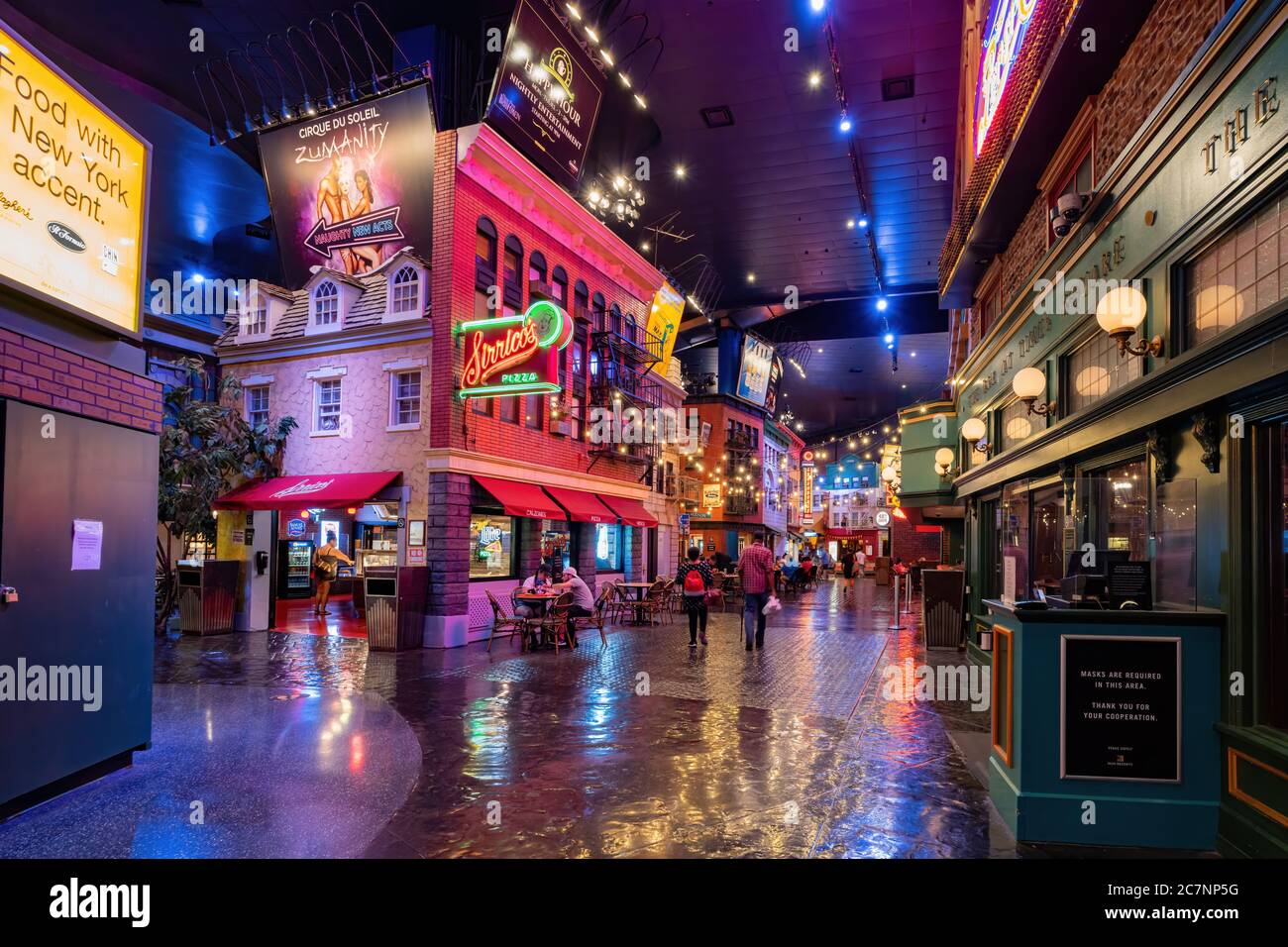 Las Vegas, JUL 17, 2020 - vue intérieure du New York New York Hotel & Casino Banque D'Images