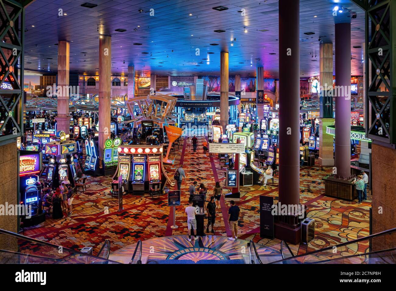 Las Vegas, JUL 17, 2020 - vue intérieure du New York New York Hotel & Casino Banque D'Images